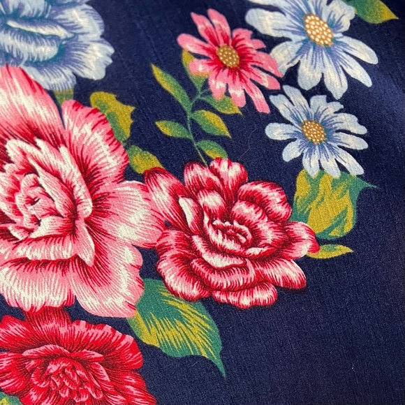 Ruby Rocks Navy Floral Bianca Maxi Dress Sz M NWT - Picture 8 of 8